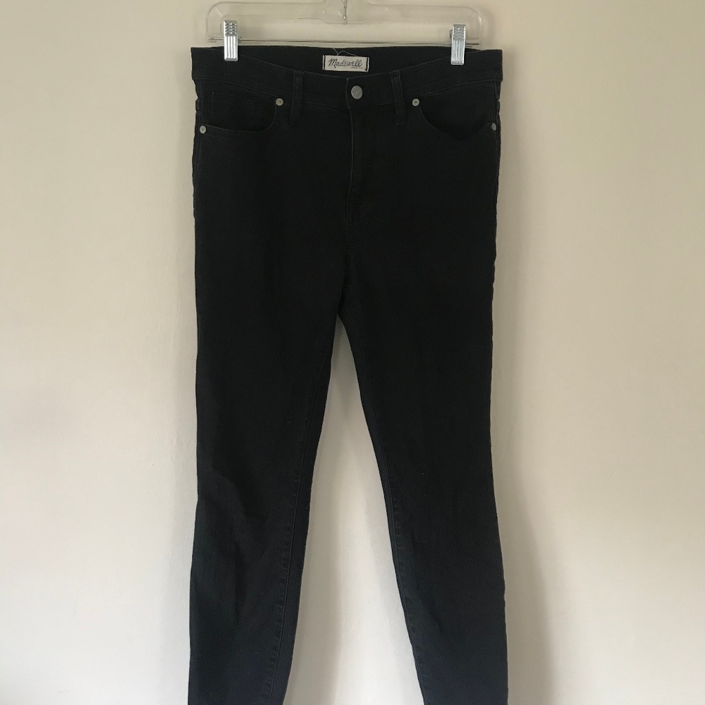Madewell High Riser Black Skinny Jeans 30/10